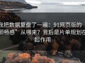 我把数据复盘了一遍：91网页版的“顺畅感”从哪来？背后是片单规划在起作用